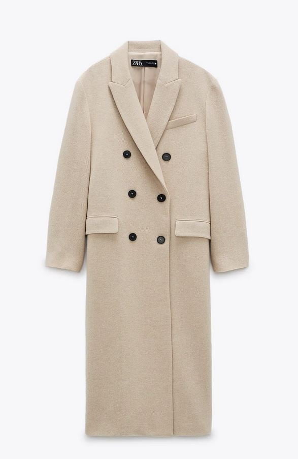 Nude παλτό, Zara.
