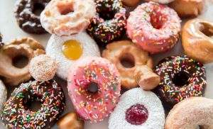 πολύχρωμο donuts τροφές χάσεις λίπος