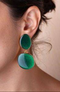 πράσινα σκουλαρίκια