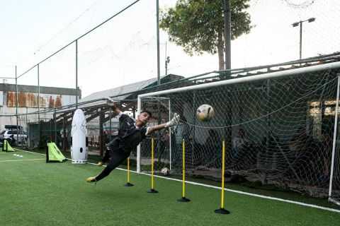 Στιγμιότυπο από την προπόνηση στη Nuevo Goalkeeper Academy